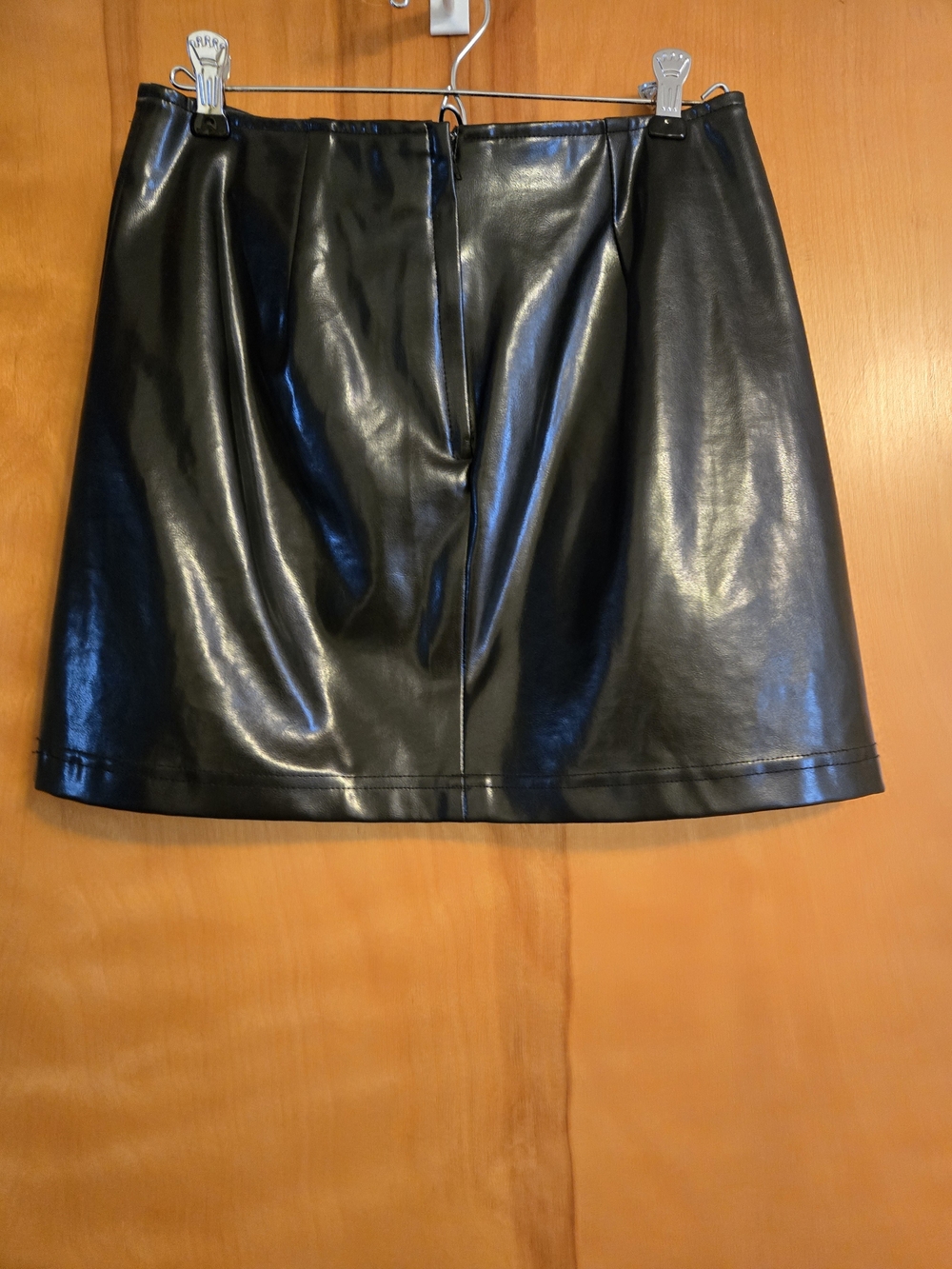 XOXO Black Faux Leather Mini Skirt - Picture 2 of 3